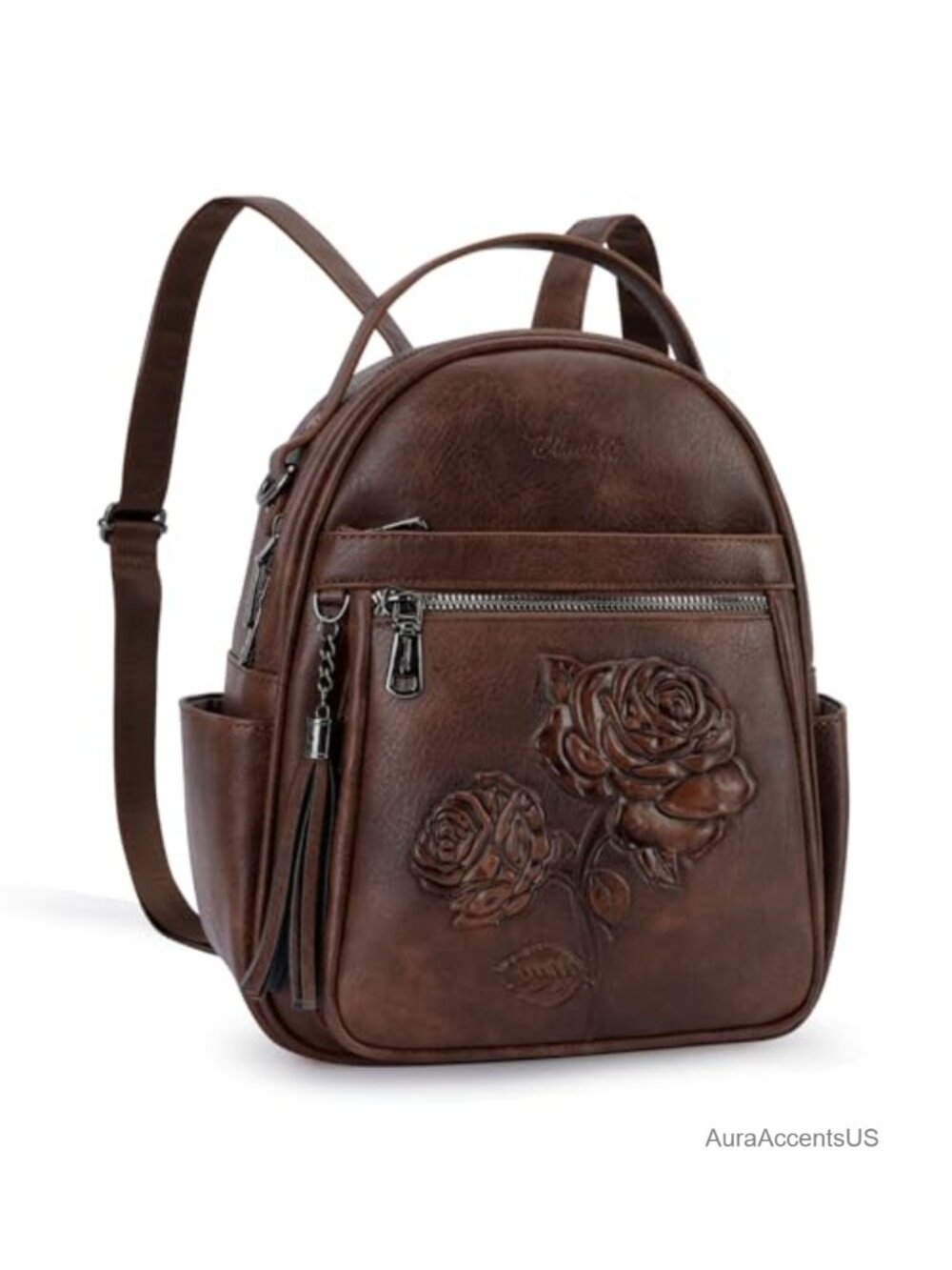 Vegan Leather Mini Backpack Purse Small Fashion Backpack for Women